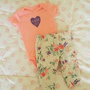 3 month Carter's baby girl outfit